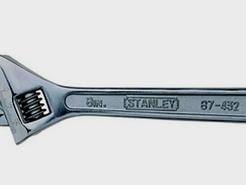 Llave inglesa ajustable Stanley punta plana